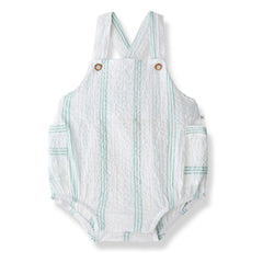 1+ in the family - Striped Portitxol jumpsuit | Almond green