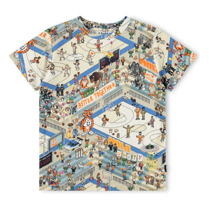 Molo - Ralphie Basketball Organic Cotton T-Shirt | Ecru