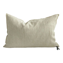 Maison de Vacances - Vice Versa Washed Linen Crepe Pillow | Fiordilatte