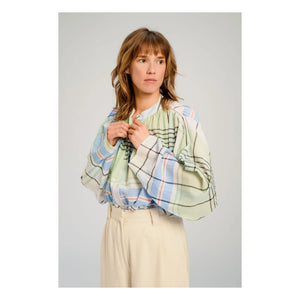 Virginie de Vinster - Hokkaido Checkered Blouse | Blue