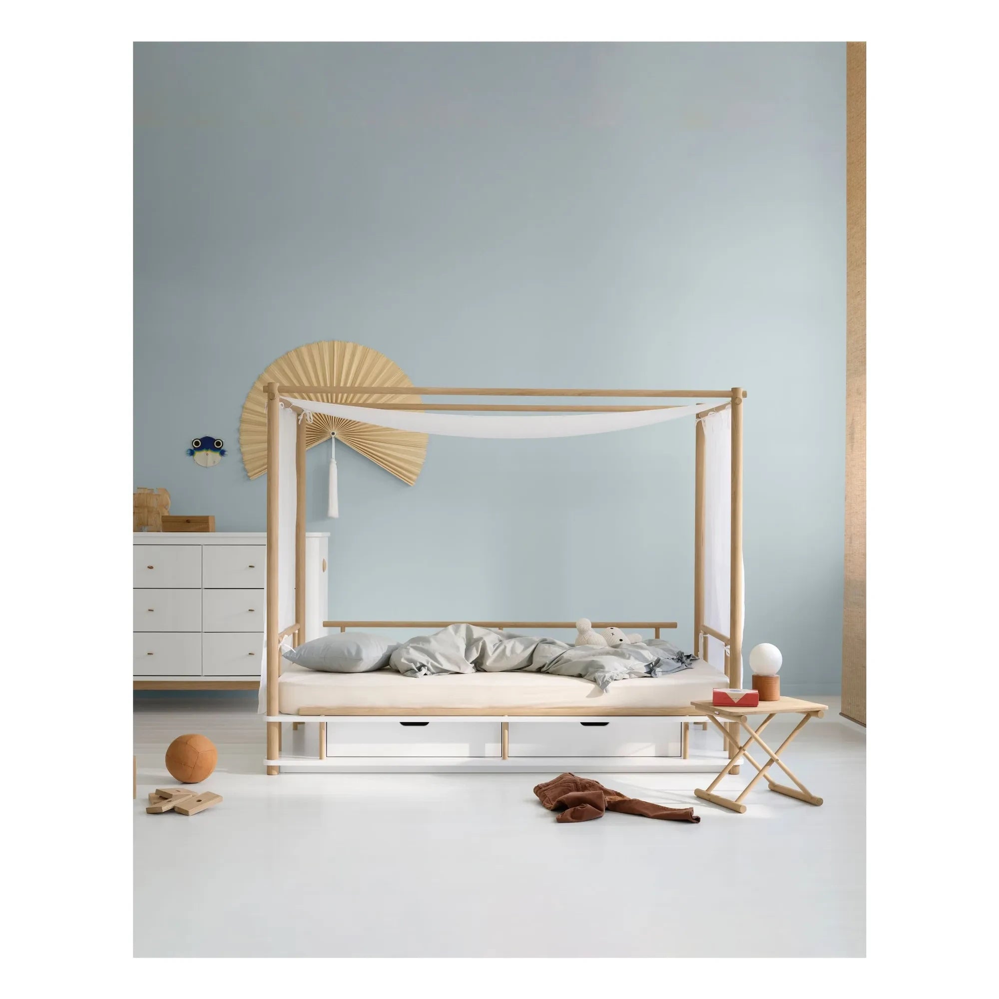 Oliver Furniture - Camp Kyoto yatak örtüsü | Beyaz