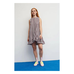 Dr Bloom - Cocomero Stripes Dress | Aubergine