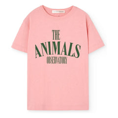 The Animals Observatory - Pupfish Organic Cotton T-Shirt | Pink