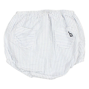 Búho - Striped Seersucker Bloomer | Light Blue