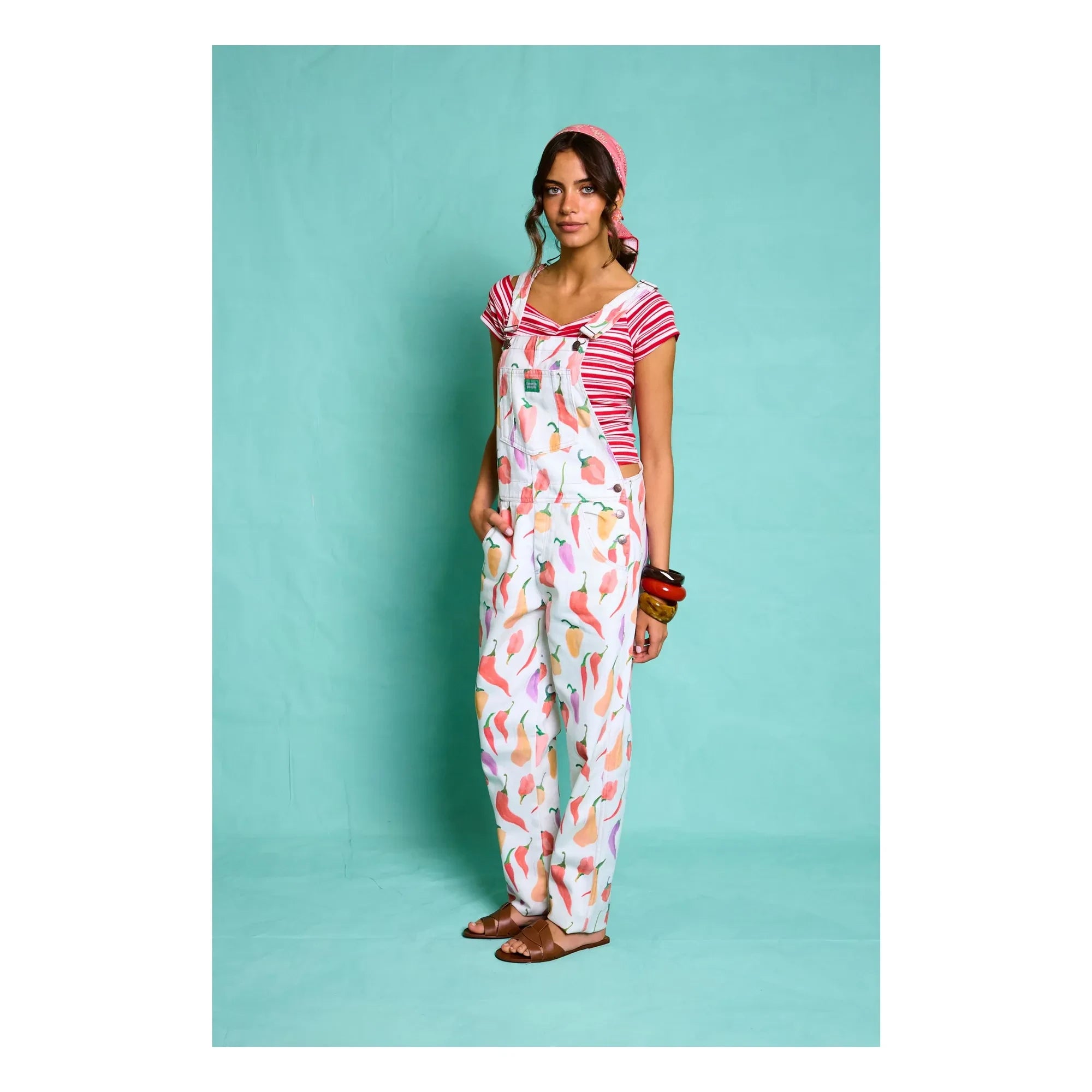 Favorite People - Peperone Peppers Jumpsuit - Women's Collection | White