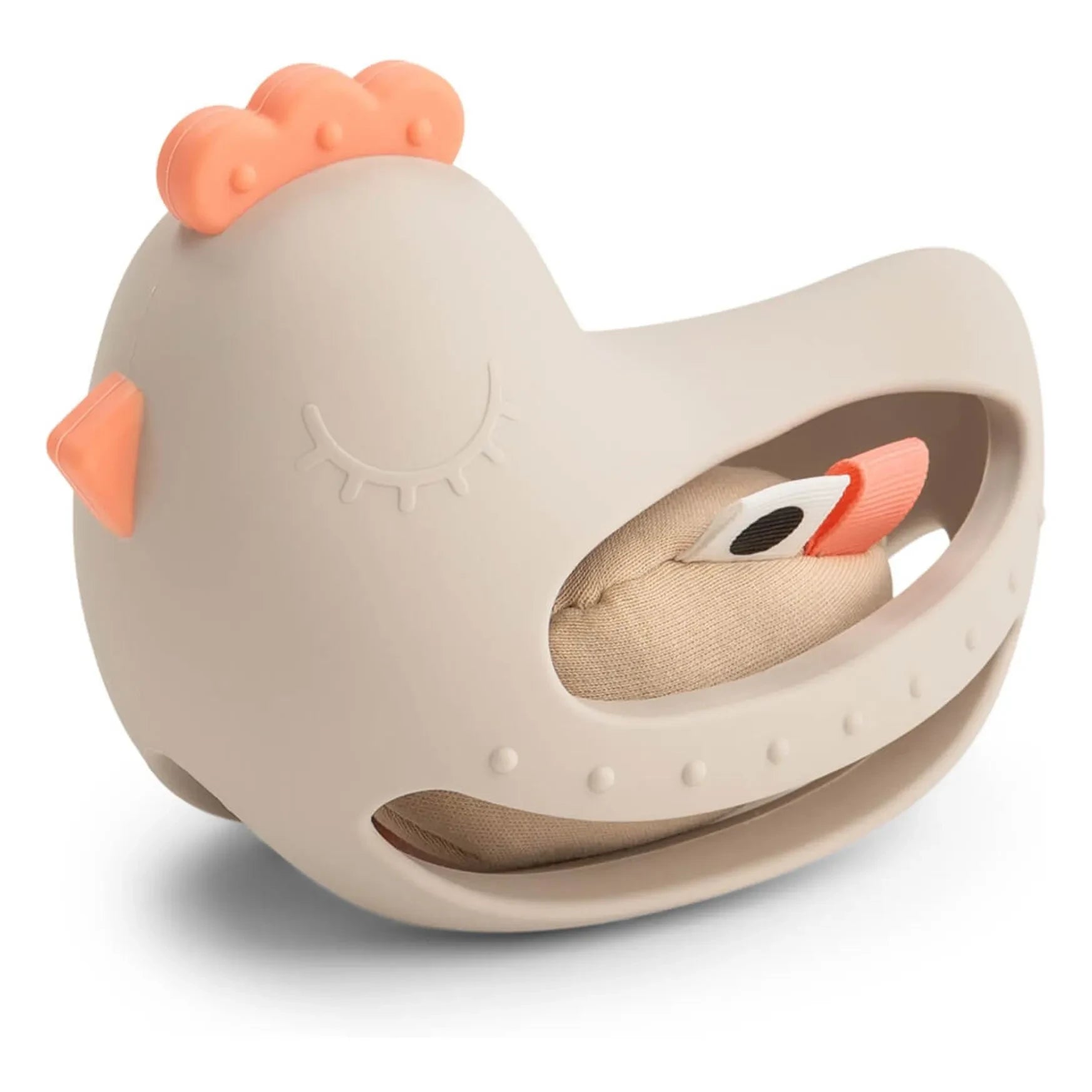 Done by Deer - Clucky Teething Toy | Sand