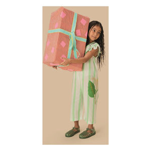 Fabula - Striped Ruffled Jumpsuit | Light Green