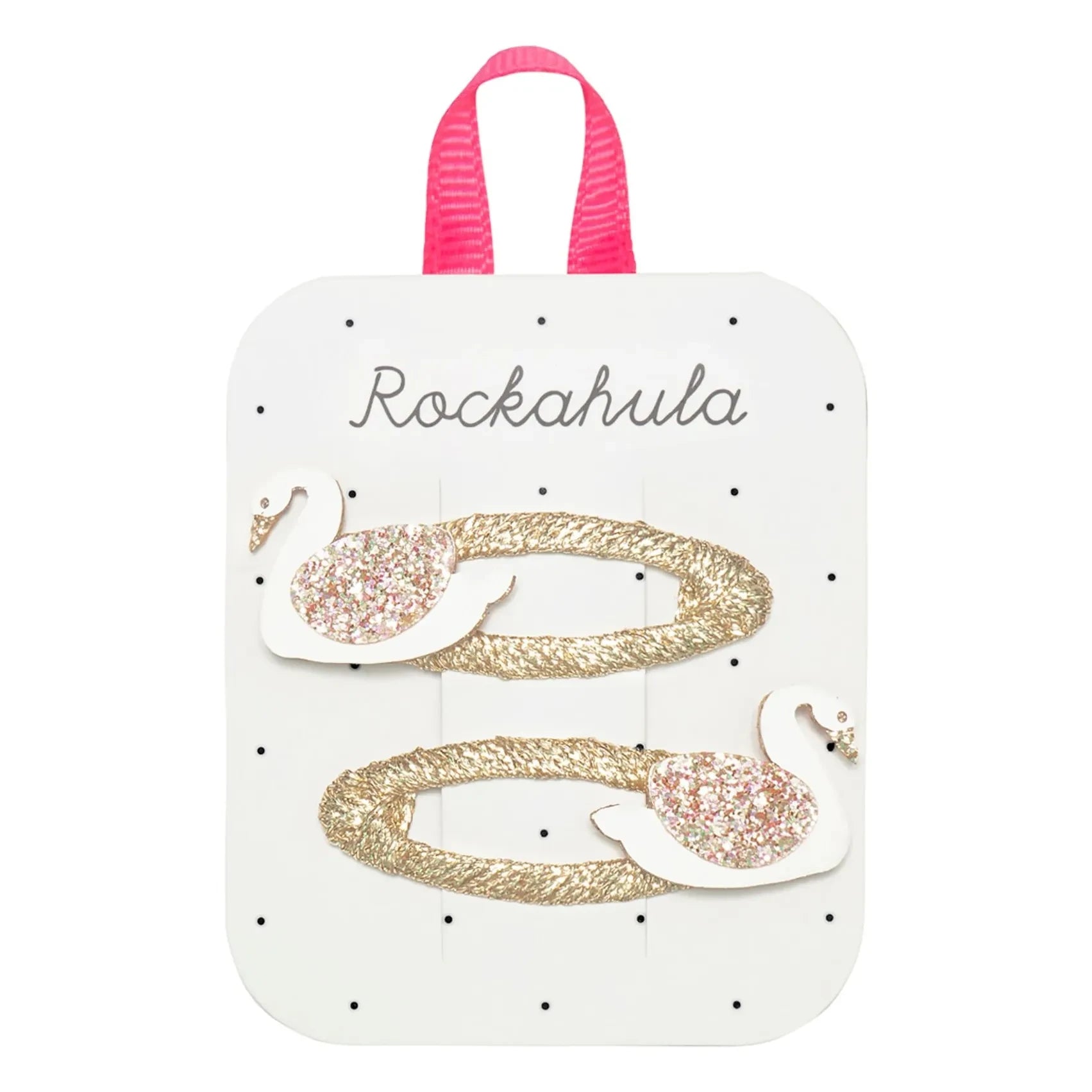 Rockahula Kids - Gold Colored Set of 2 Swan Hair Clips