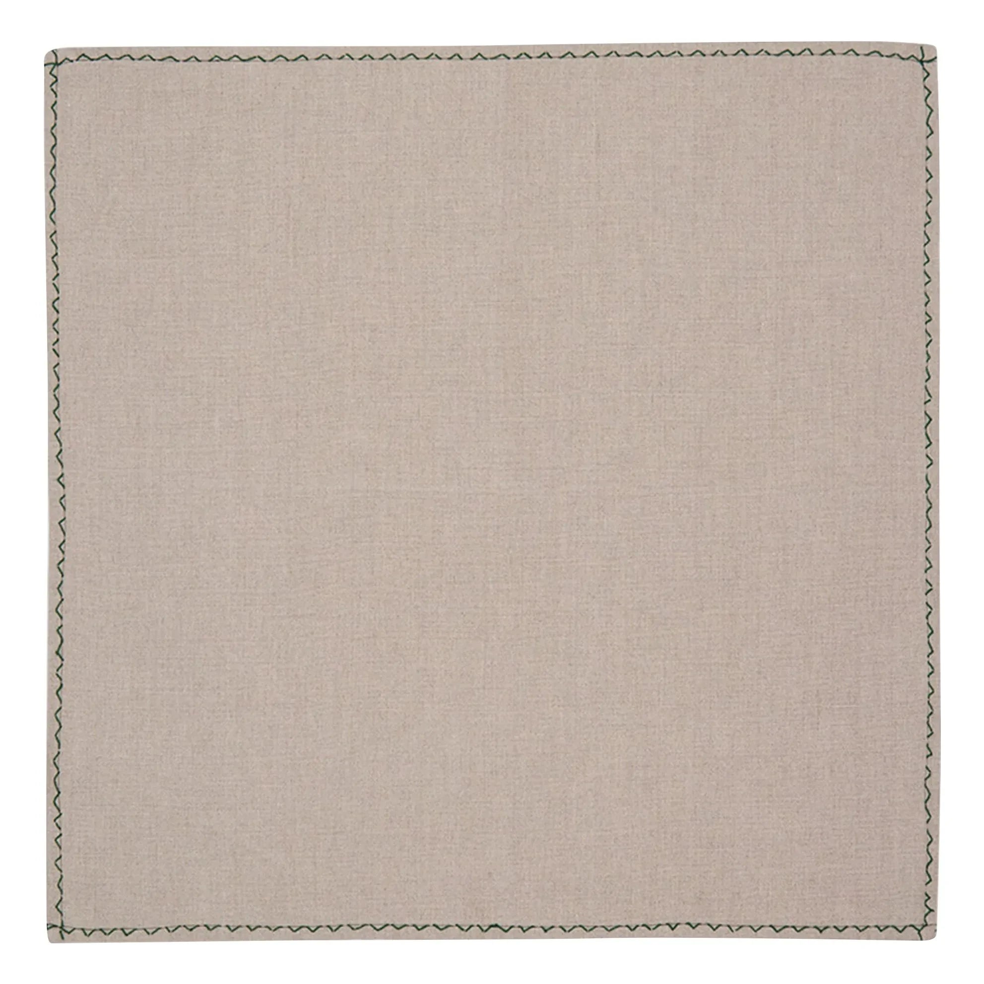 House of Capricorn - Viana embroidered placemat and napkin set | Green