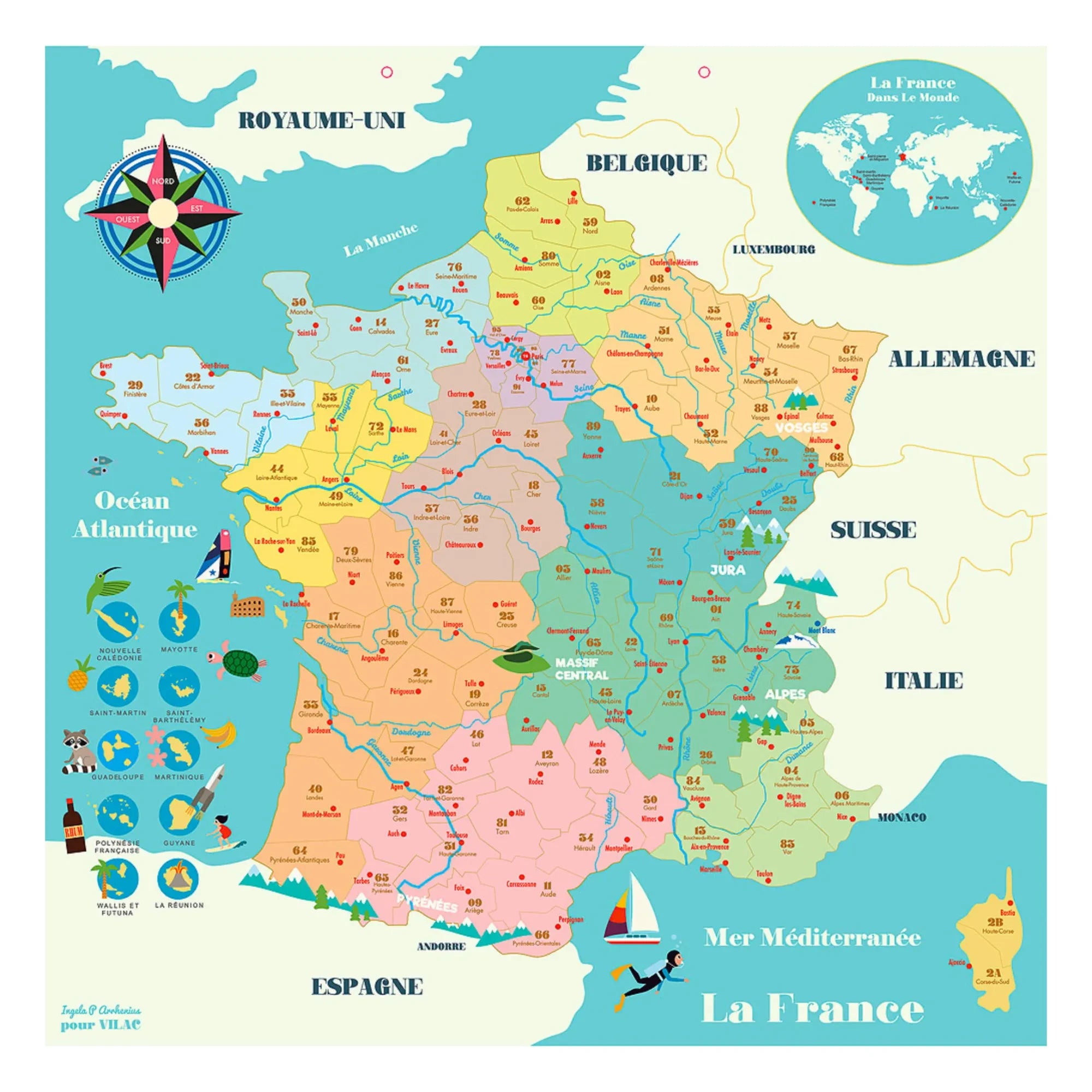 Vilac - France Magnetic Map - Ingela P. Arrhenius