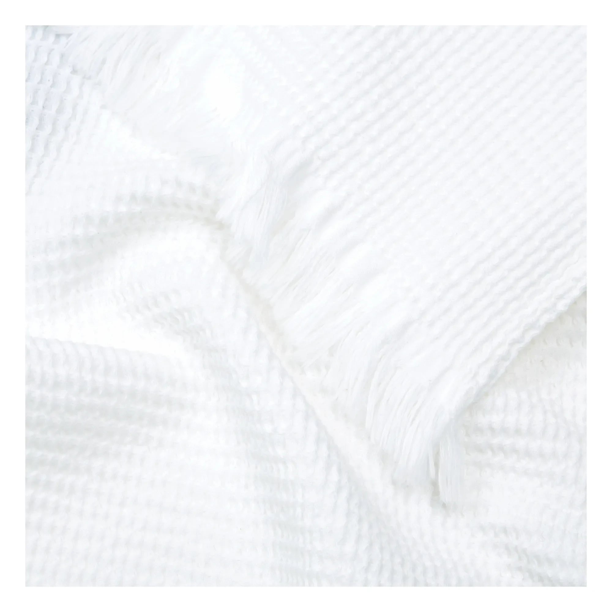 Haomy - Timor waffle weave guest towel | White