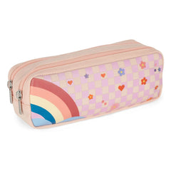 Caramel & Cie - Happy Sky Double Pencil Case | Pink