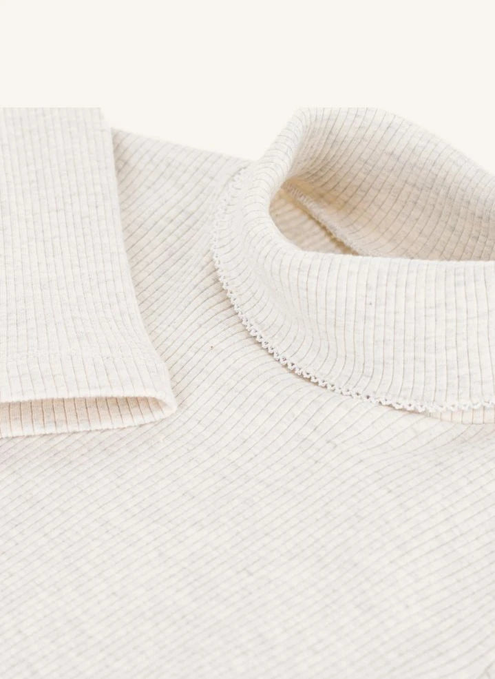 Petit Bateau - Fitilli balıkçı yaka | Kırçıllı bej