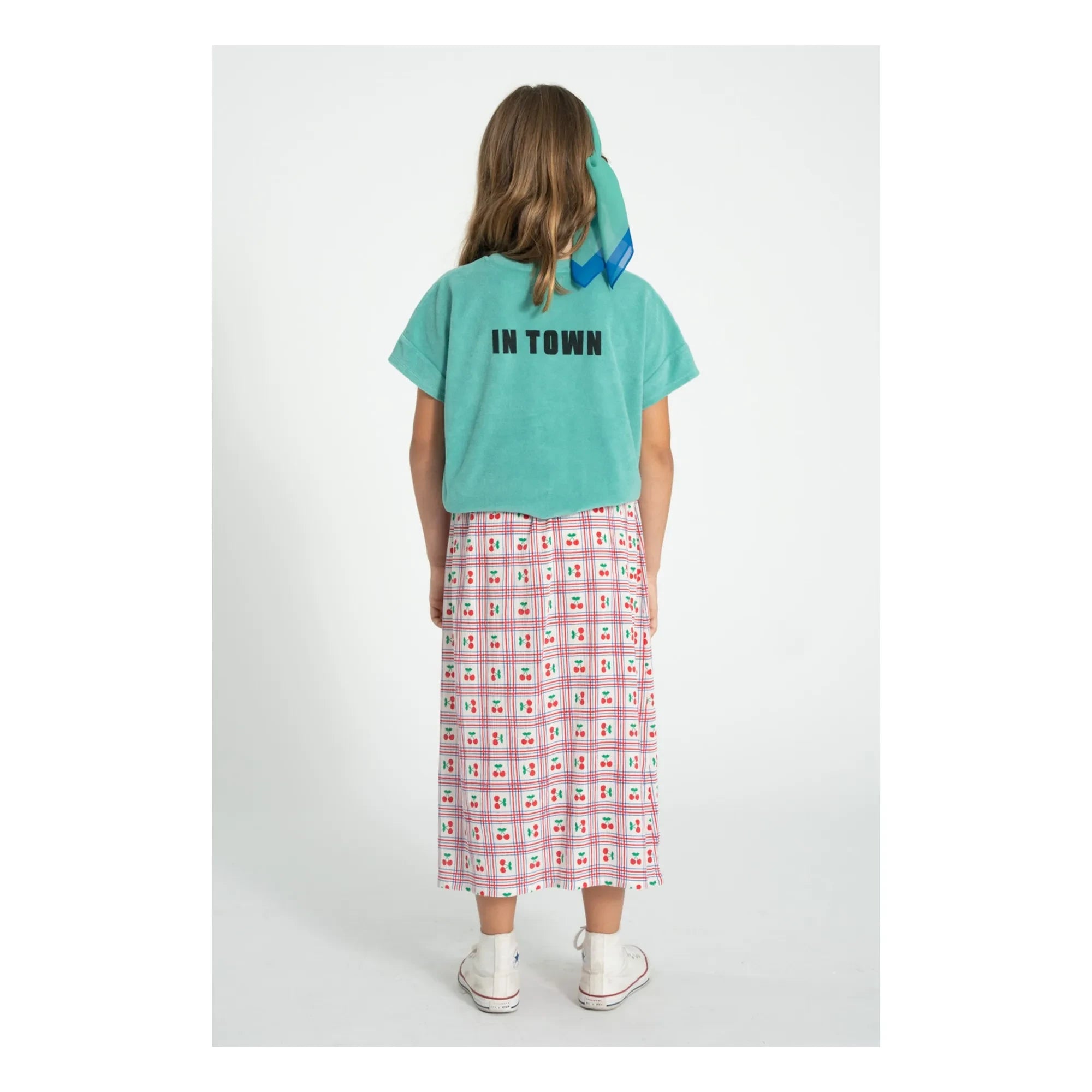 Piupiuchick - Cherries Long Skirt | Ecru