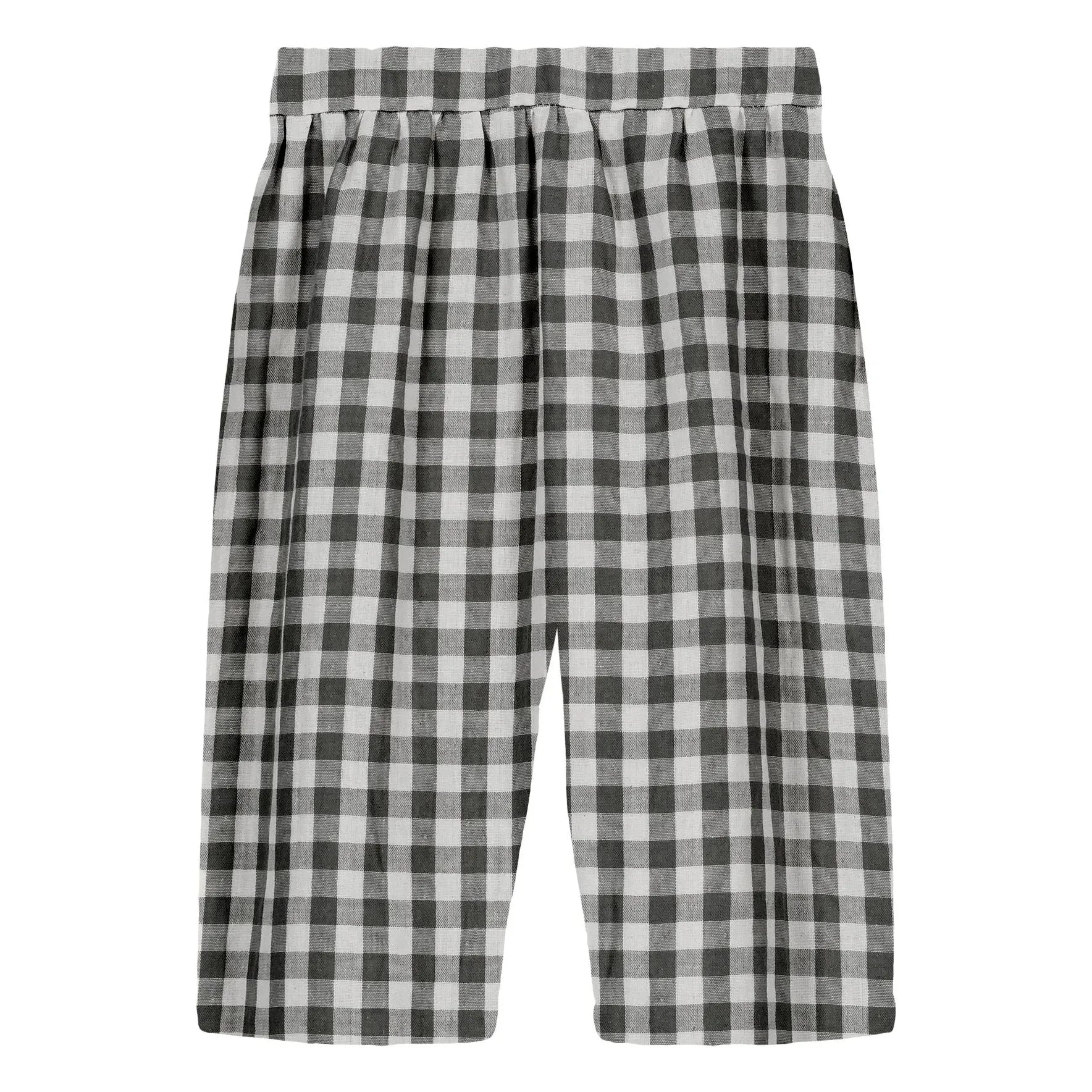 Studio Bohème - Cousin Vichy Organic Cotton Gauze Pants | Black