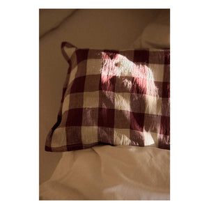 Gabrielle Paris - Red Gingham Pillowcase