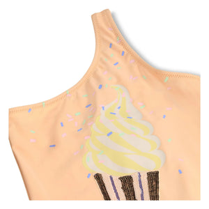 Molo - Asymmetric Swimsuit Nai Glace Recycled Fibers | Peach