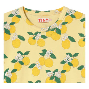 Tinycottons - Embossed T-Shirt Orange Organic Cotton | Pale Yellow