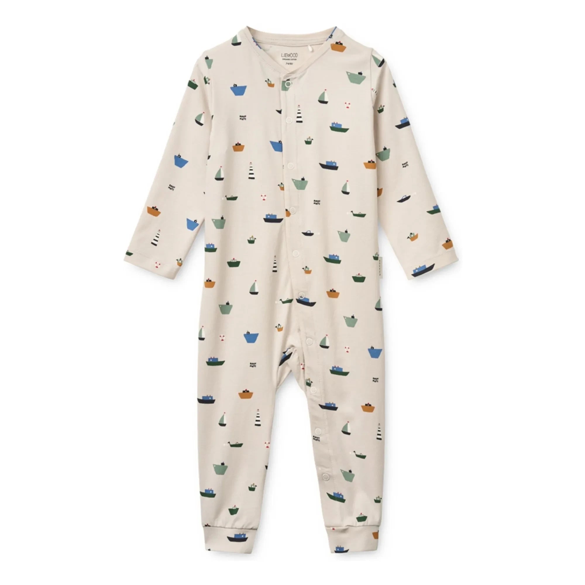 Liewood - Organic Cotton Birk Bateaux Pajamas | Beige