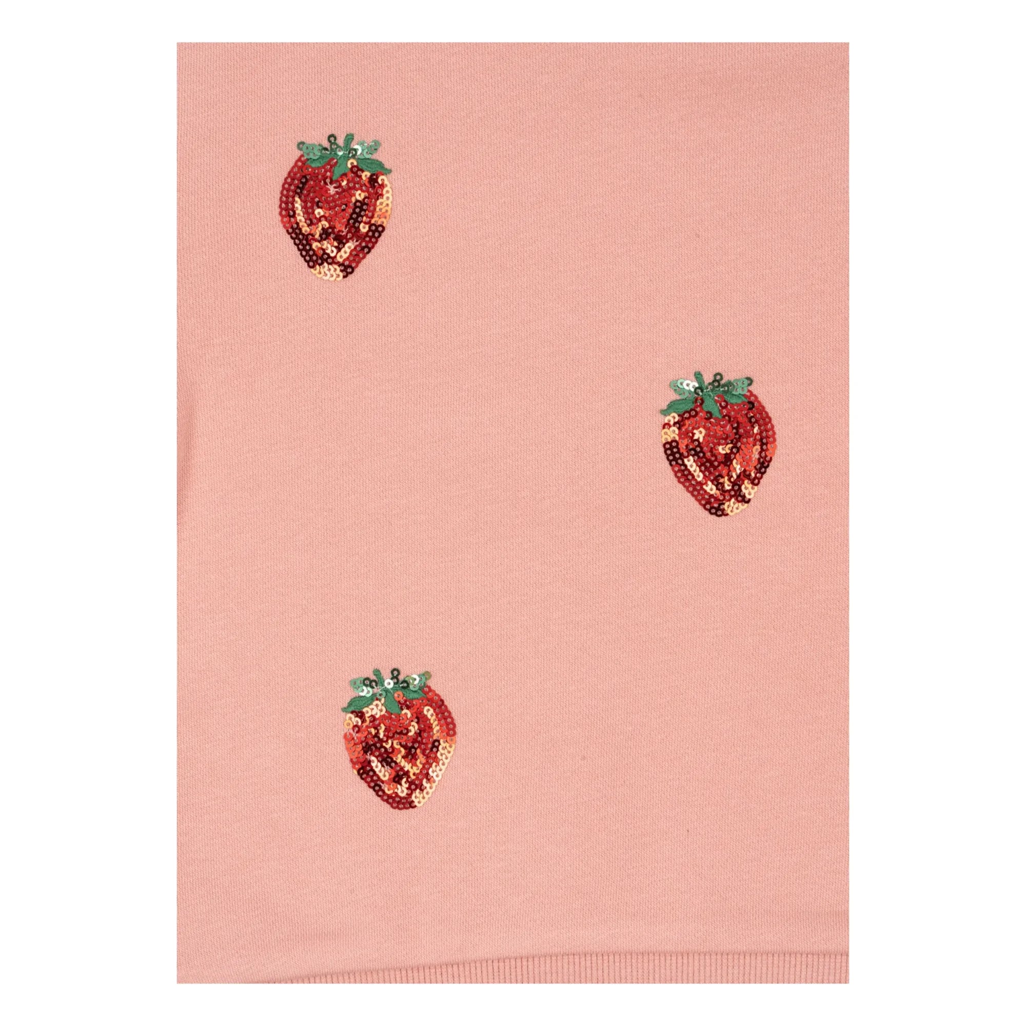 Konges Sløjd - Paillette Strawberry Lou Sweatshirt Organic Cotton | Pink