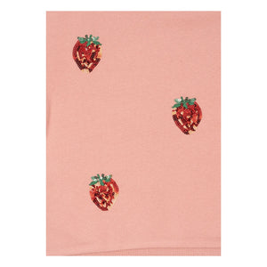 Konges Sløjd - Paillette Strawberry Lou Sweatshirt Organic Cotton | Pink