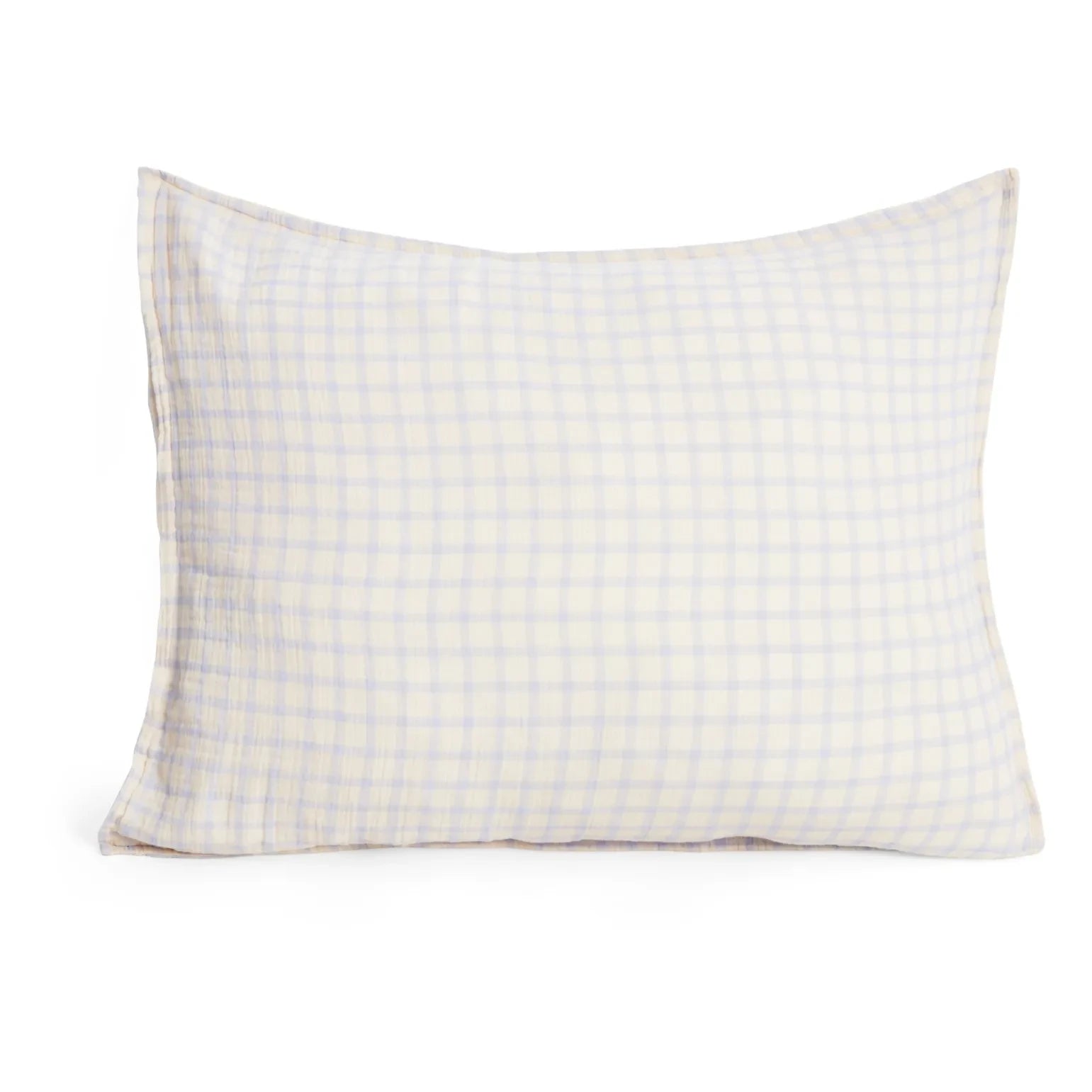 garbo&friends - Gingham Sky Pillowcase | Light Blue