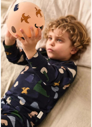 Liewood - Wilhelm Dinosaurs Organic Cotton Pajamas | Navy