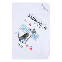 Tartine et Chocolat - Badminton Club Dog T-Shirt | White
