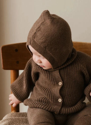 Hvid - Eddy Two-Tone Merino Wool Balaclava | Mocha