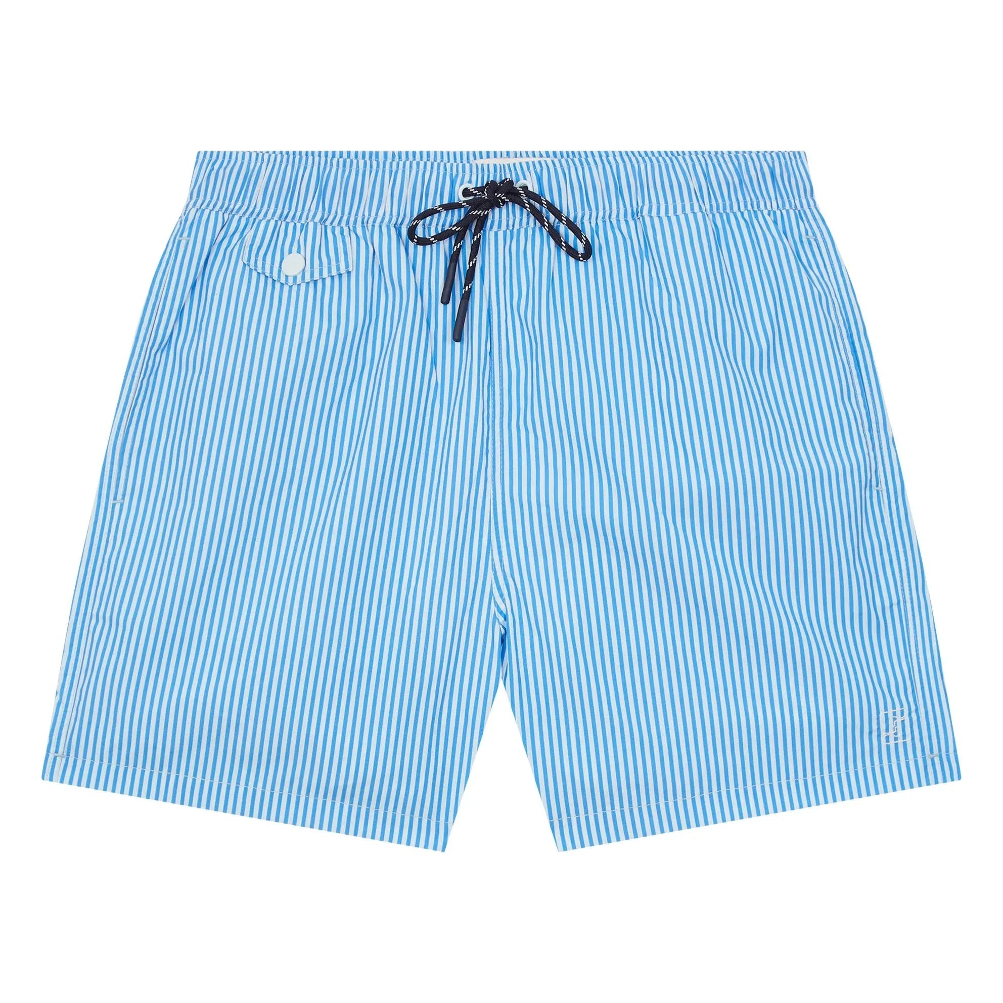 Smallable Man - Dante Striped Swim Shorts | Light Blue