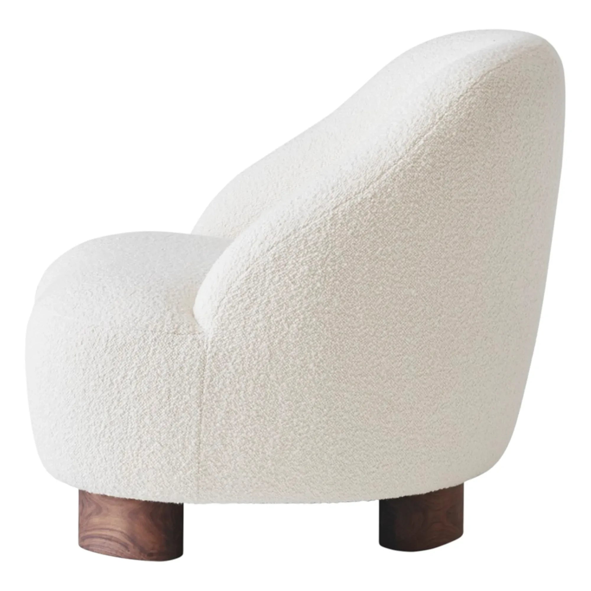 & Tradition - Margas LC1 Lounge Chair - Ceviz Ağacı Çerçeve | Krem