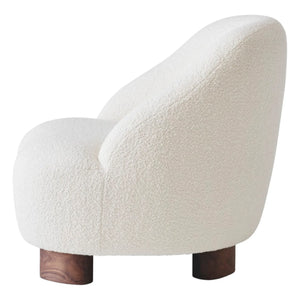 & Tradition - Margas LC1 Lounge Chair - Ceviz Ağacı Çerçeve | Krem
