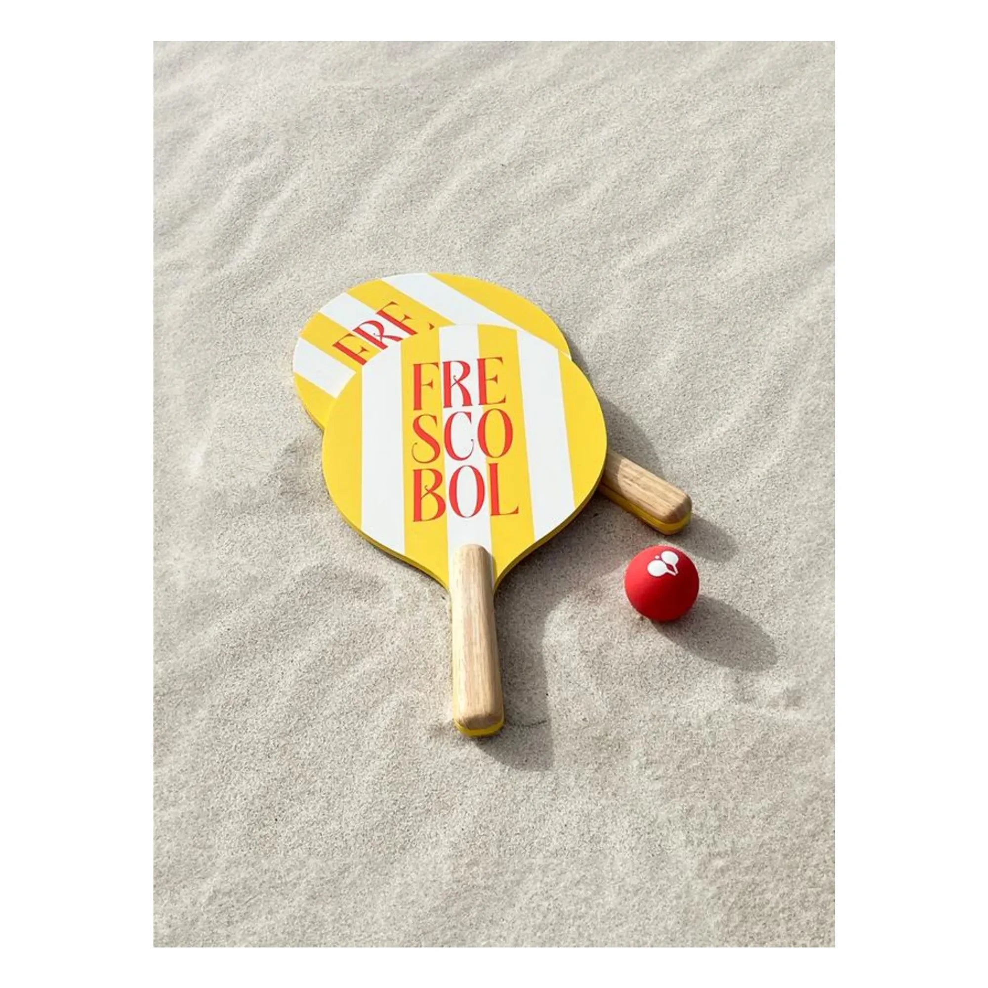 PrintWorks - Frescobol beach rackets - Set of 2 | Yellow