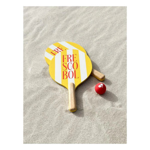 PrintWorks - Frescobol beach rackets - Set of 2 | Yellow