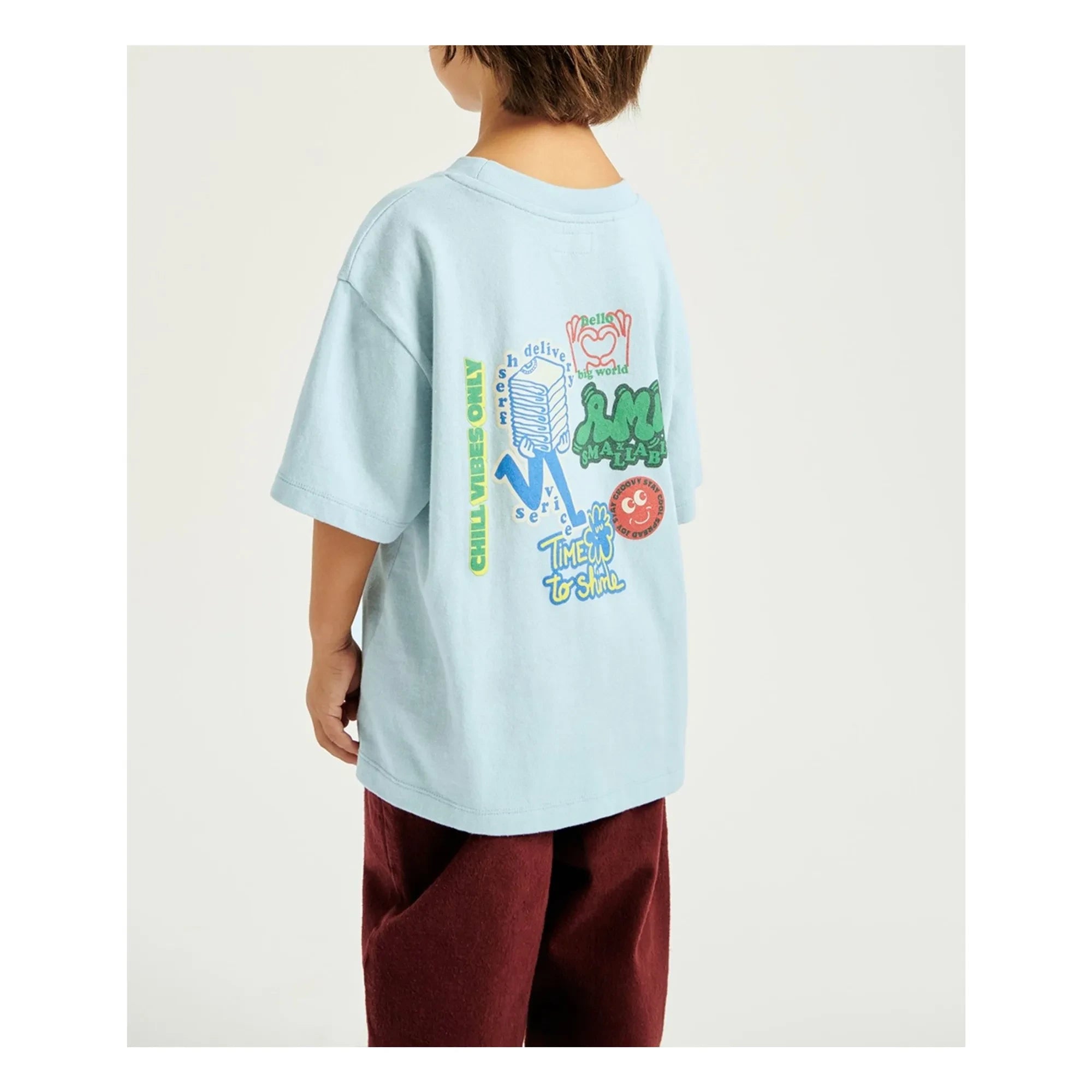 American Vintage - American Vintage X Smallable Collaboration - Ykobow T-Shirt | Light Blue