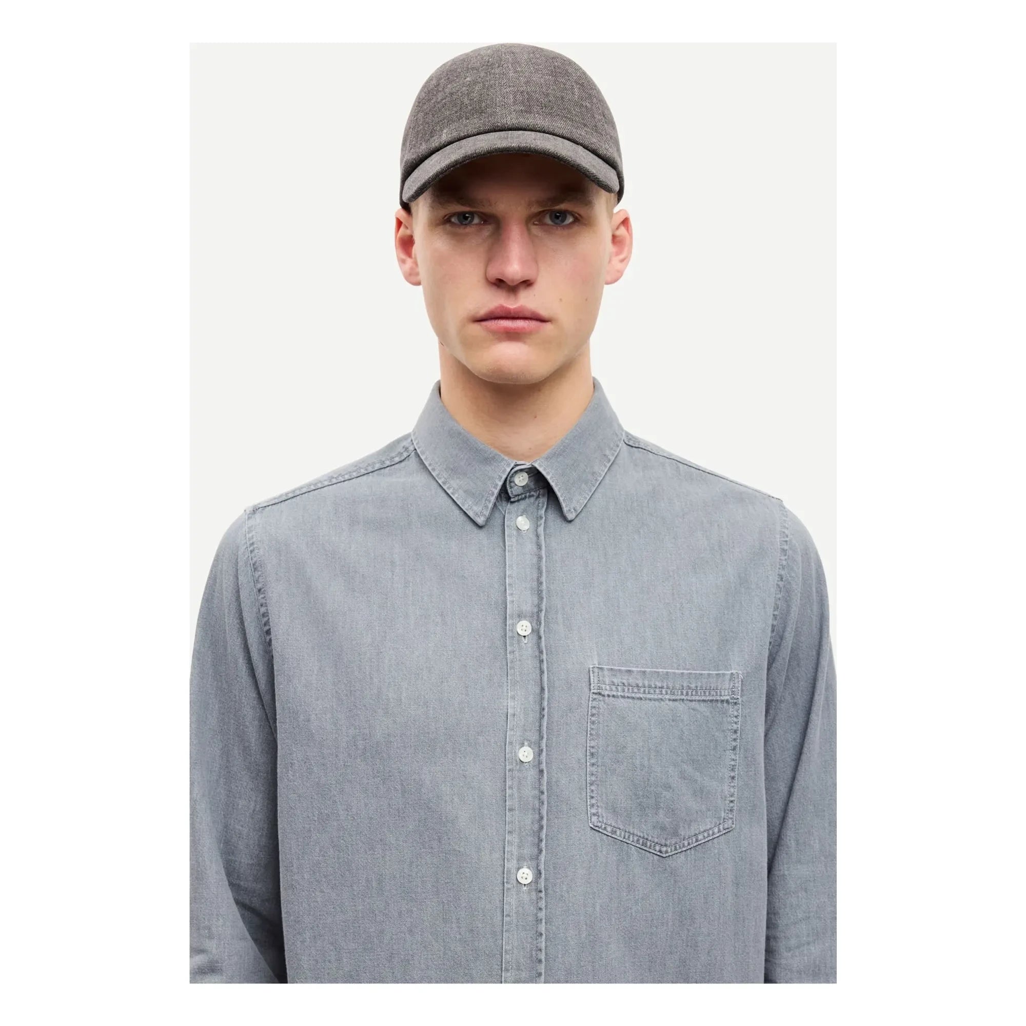 Samsoe Samsoe - Saryan P 15248 Organic Cotton Shirt | Light Blue