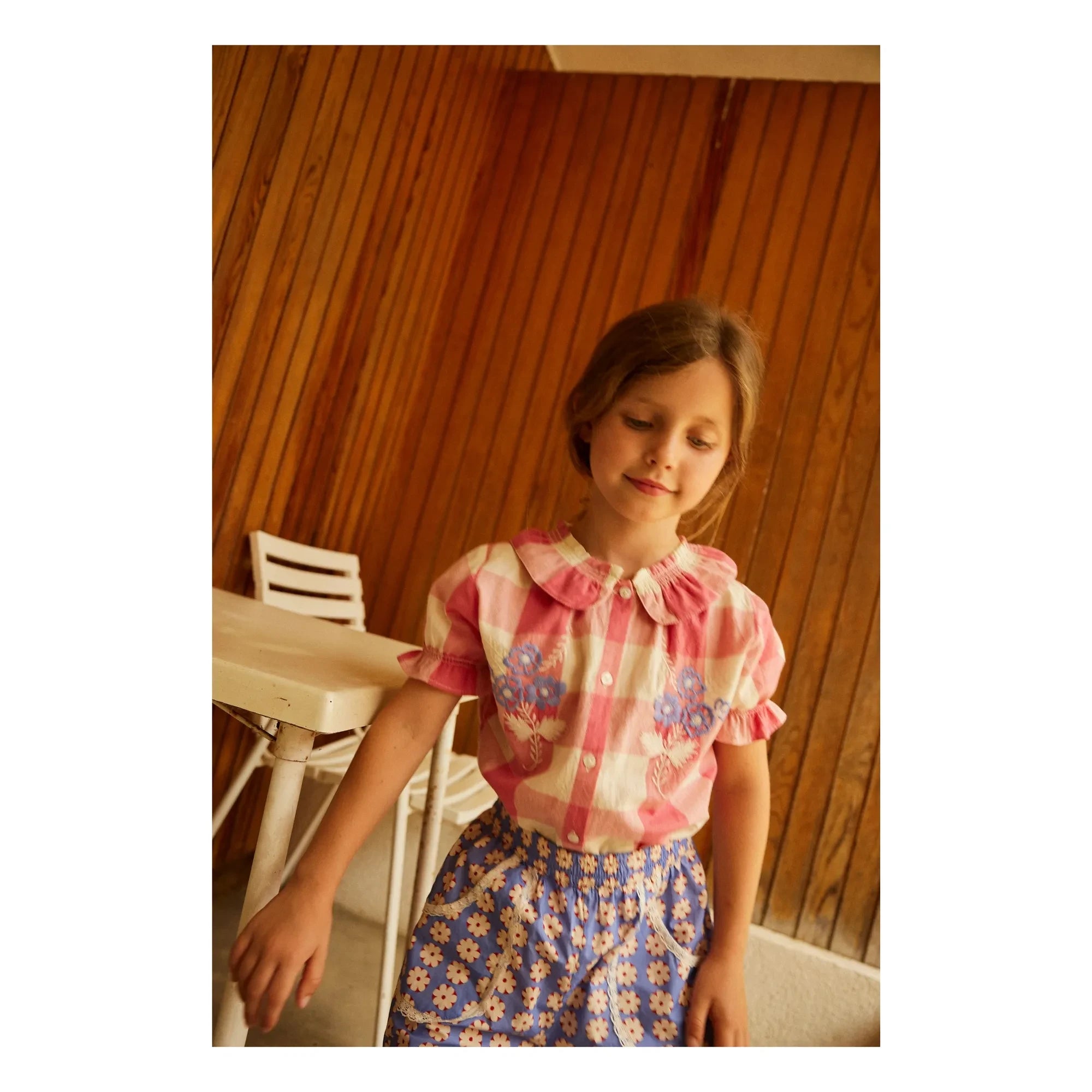 Hello Simone - Carlina Carreaux Blouse | Pink