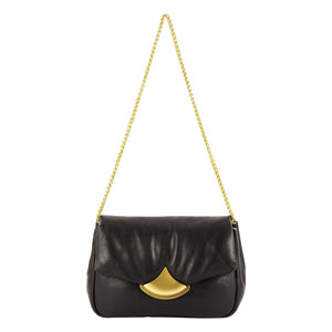 Sessùn - Diviluz Puffy Leather Bag | Black
