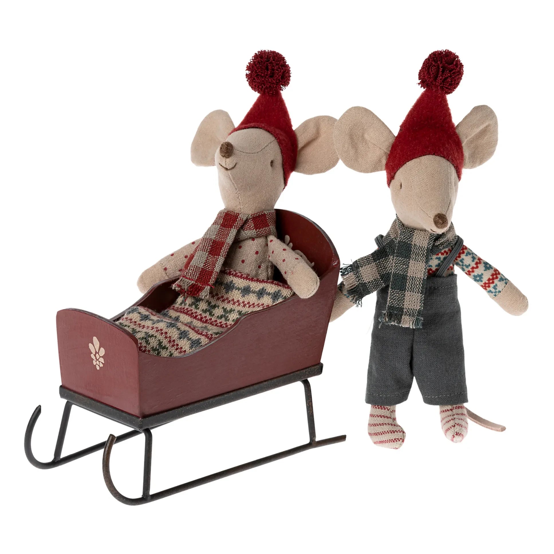 Maileg - Mini Sledge | Red