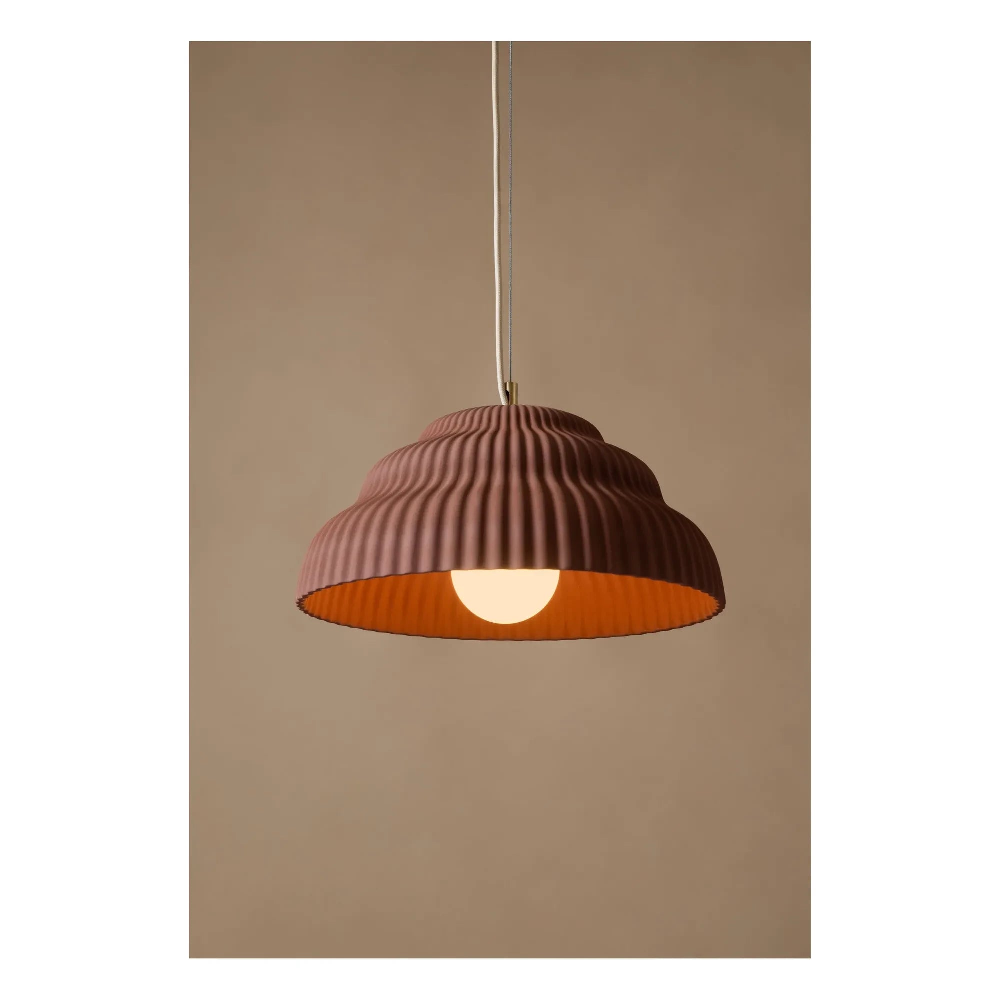 Schneid Studio - Cascading Ceramic Pendant Lamp | Rust