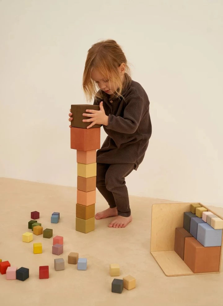 Raduga Grez - Wooden blocks - 27 pieces | Brown