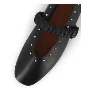 Socque Paris - June Leather Ballerina | Black