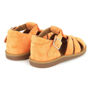 Pom d'Api - Poppy Daddy Velvet Sandals | Apricot