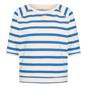 By Bar - Marinière Neva Organic Cotton T-shirt | Azure Blue