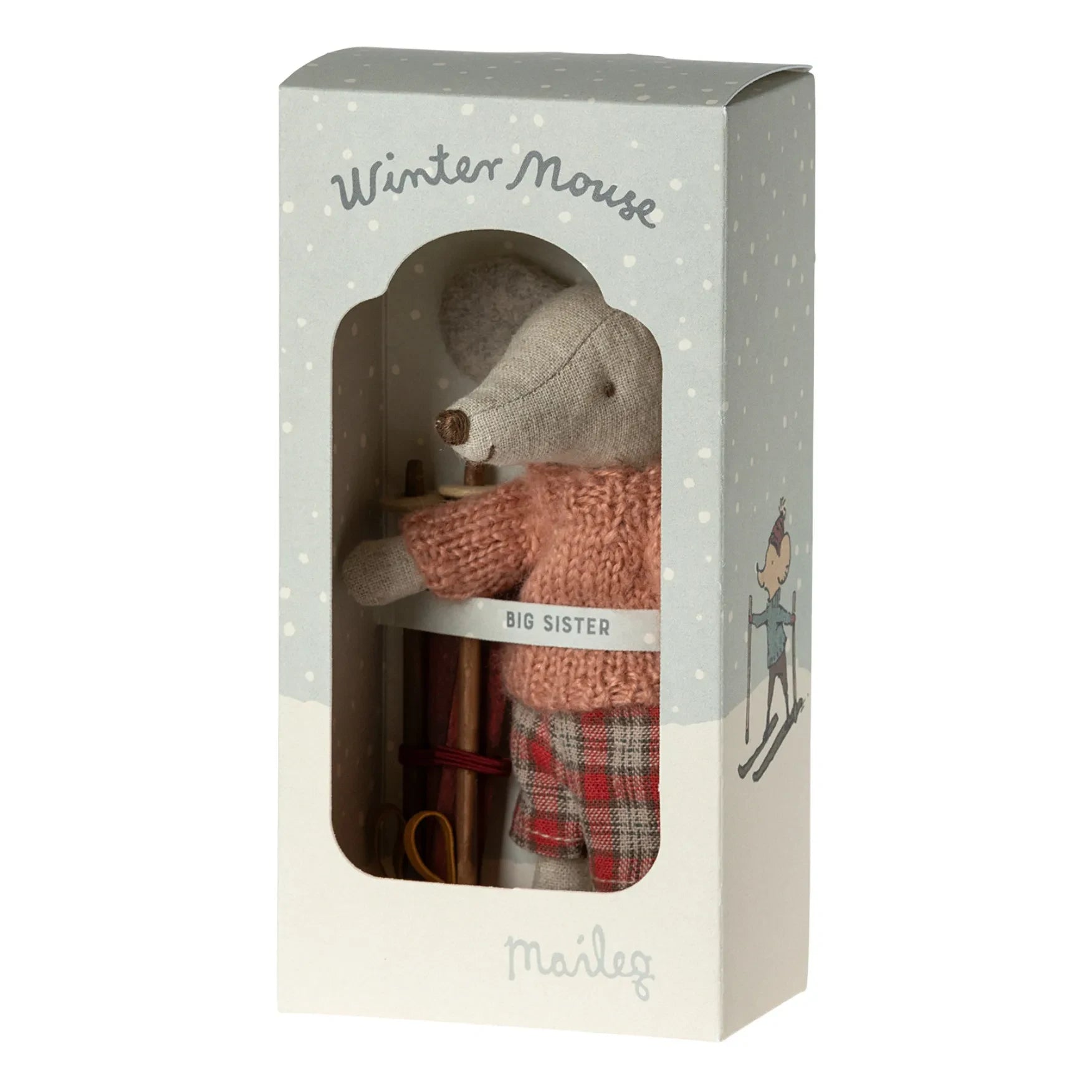 Maileg - Sister Mouse and Ski Pair