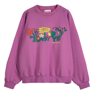 Bobo Choses - Sweat Color Herbalis Organik Pamuk | Mor