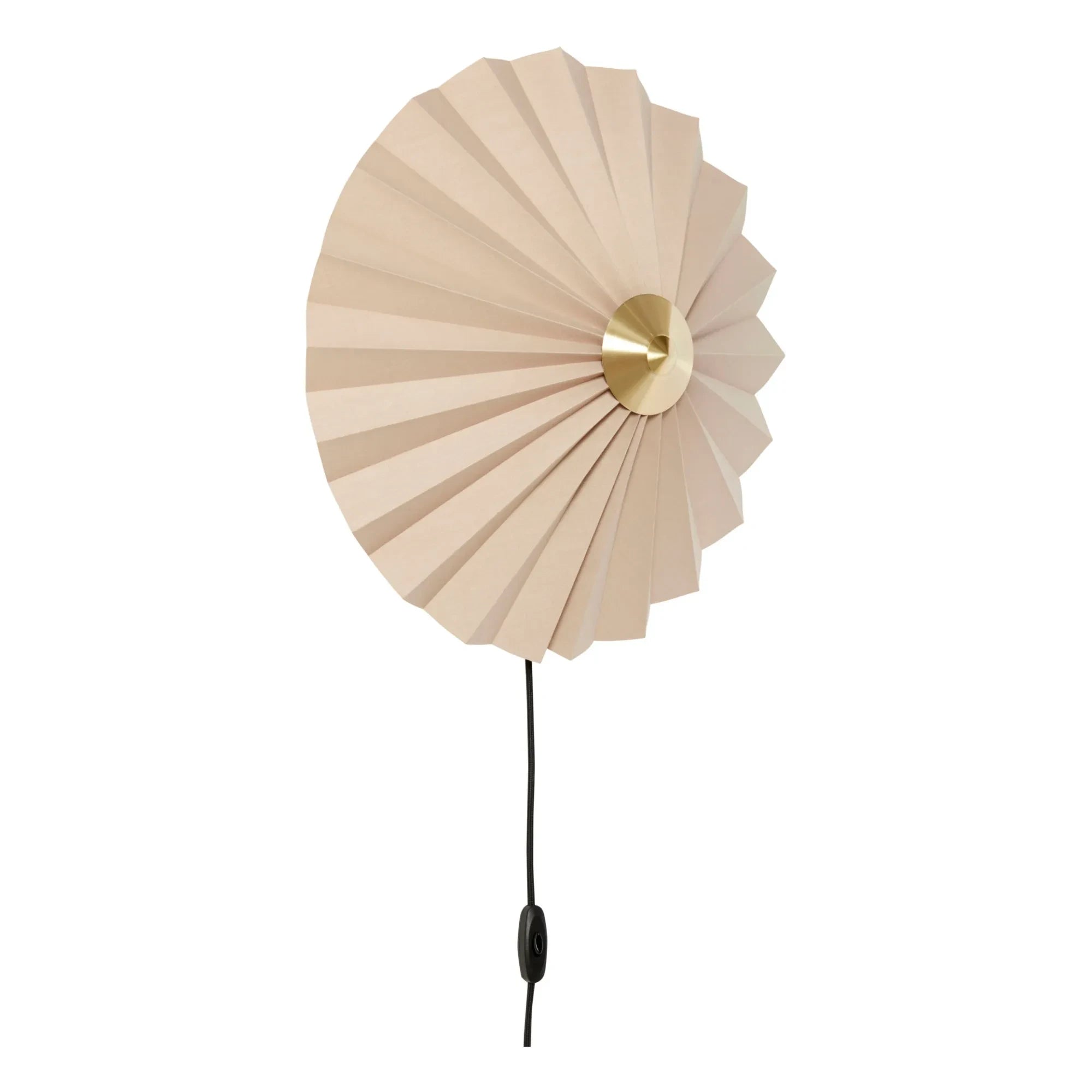 Hübsch - Plissé Wall Lamp | Sand