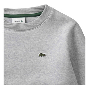 Lacoste - Organic Cotton Logo Sweatshirt | Heather Grey