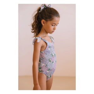 Studio Bohème - Roberta Fleurs Organic Cotton Swimsuit | Lilac