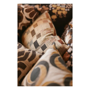 HKliving - Wool and silk cushion | Brown